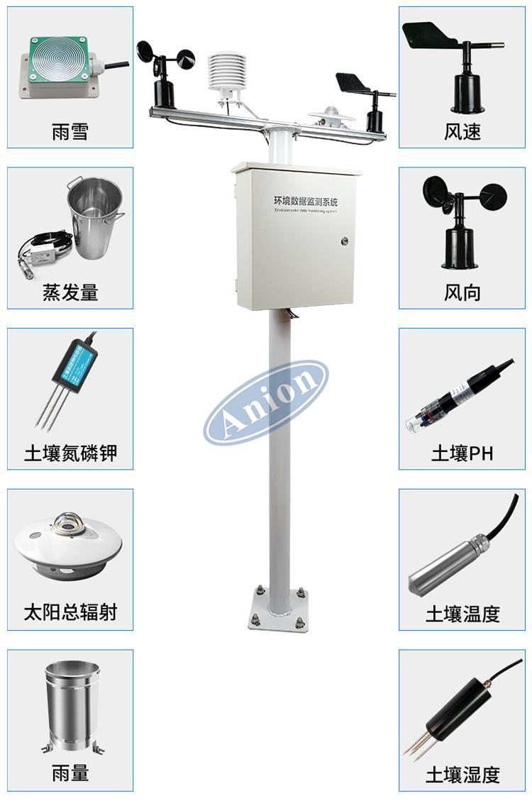 土壤墒情监测站配置土壤温湿度传感器，耐腐蚀、抗氧化、抗风